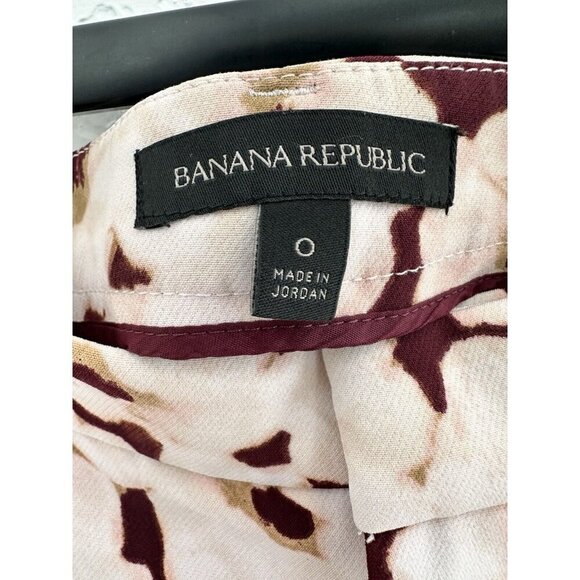 Banana Republic Women’s‎ Dressy Chino Shorts Pink Floral Size 0 Pockets Fairy - Picture 6 of 10